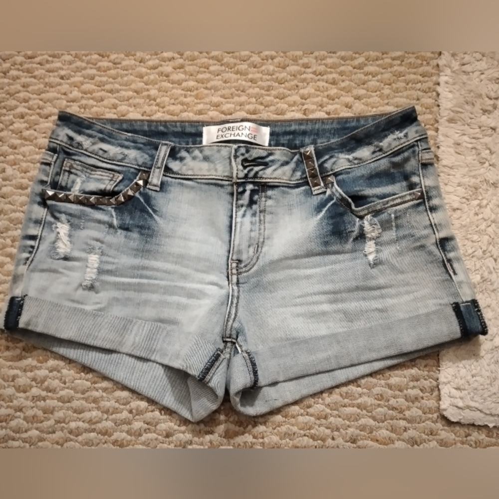 Foreign Exchange jean shorts